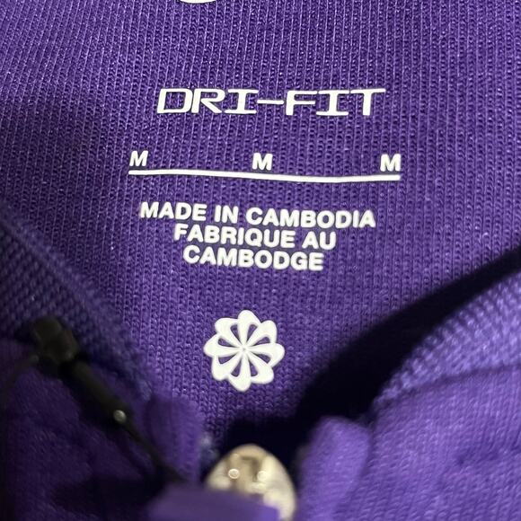 NIKE JORDAN WOMENS
HALF ZIP COACHES TOP PURPLE AND WHITE SPORT NFL COLLEGE M - Picture 3 of 8